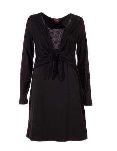 Vestido malla 97% algodon 3% elastano estampado flor 2