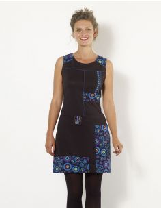 Vestido malla 95% poliéster 5% elastano estampado mágico