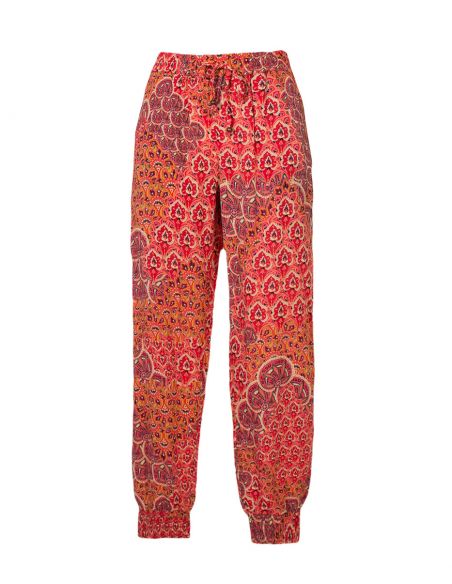 Pantalon viscosa estampado funny
