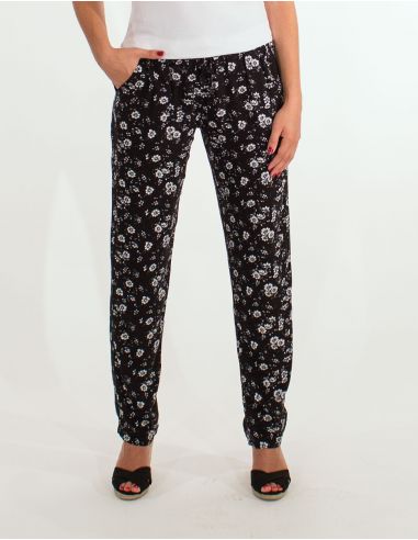 Pantalon viscosa con flores