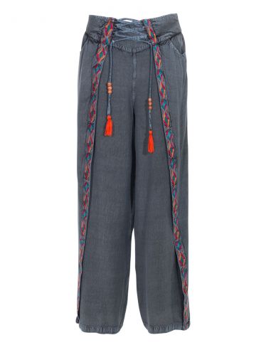 Pantalon viscosa sw bordado