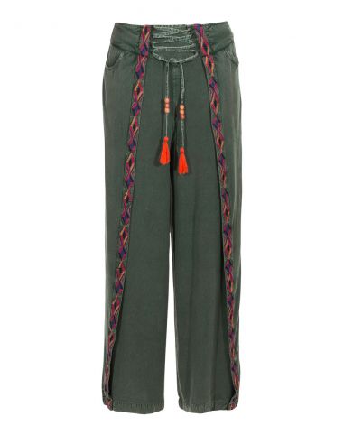 Pantalon viscosa sw bordado