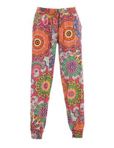 Pantalon Viscose Bas Smocke