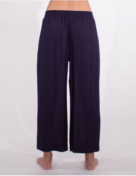 Pantalon viscosa ancho liso