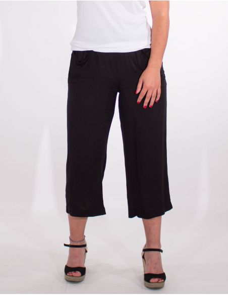 Pantalon viscosa ancho liso