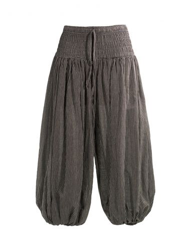 Sarouel f algodon raya 95 cm