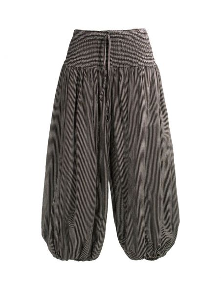 Sarouel f algodon raya 95 cm