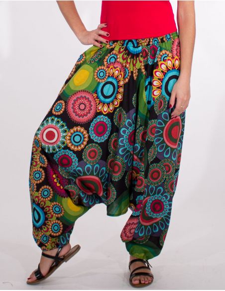 Sarouel mujer 3 en 1 algodon estampado 