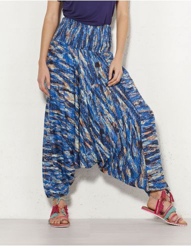Sarouel viscosa 3 en 1 estampado pantera