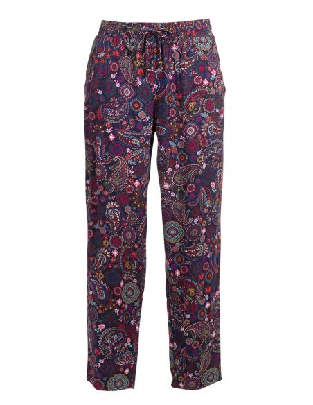 Pantalón viscosa twill estampado jaipur