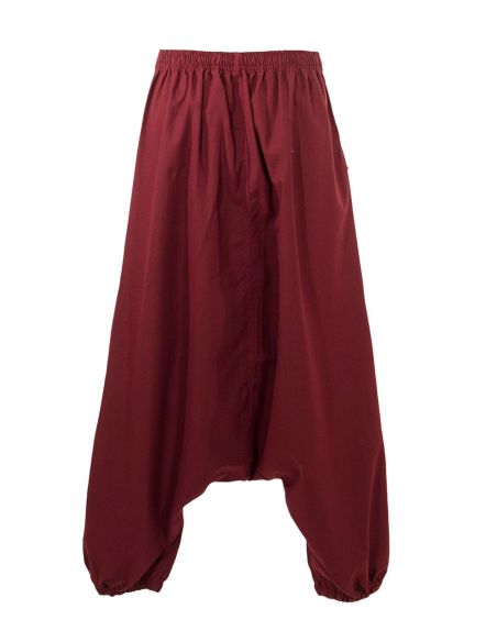 Sarouel algodón con bordados y pompones