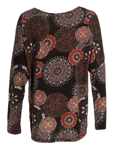 Jersey malla 95% poliéster 5% elastano estampado afro