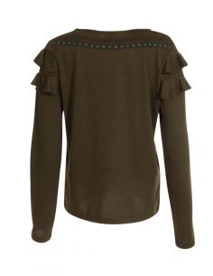 Jersey malla 95% poliéster 5% elastano con pompones 2