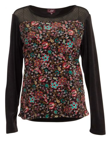 Jersey malla poliéster estampado primavera