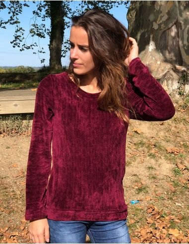 Jersey malla chenille poliéster 