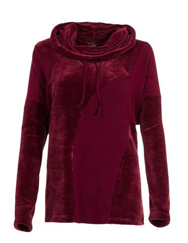 Jersey malla chenille poliéster con patchs