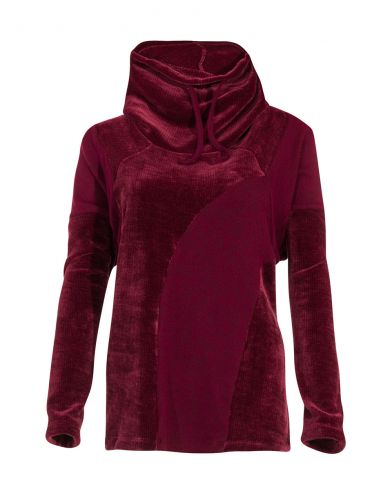 Jersey malla chenille poliéster con patchs