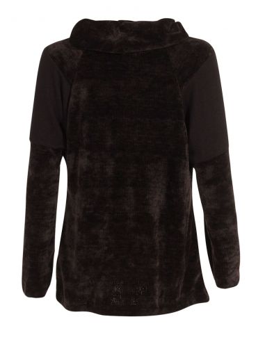 Jersey malla chenille poliéster con patchs