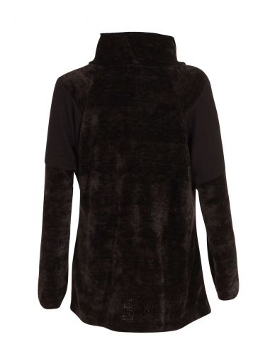 Jersey malla chenille poliéster con patchs