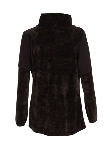 Jersey malla chenille poliéster con patchs