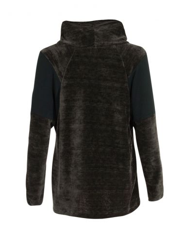 Jersey malla chenille poliéster con patchs