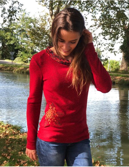 Jersey fino malla 74% viscosa 21% poliéster 5% elastano estampado laure