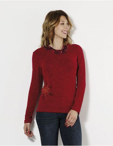 Jersey fino malla 74% viscosa 21% poliéster 5% elastano estampado laure