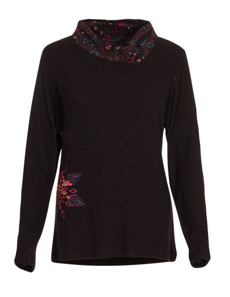 Jersey fino malla 74% viscosa 21% poliéster 5% elastano estampado laure