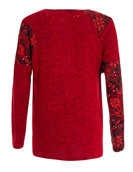 Jersey fino malla 74% viscosa 21% poliéster 5% elastano patchs estampado laure