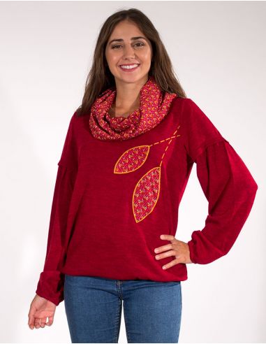 Jersey malla 95% poliester 5% elastano patchs 