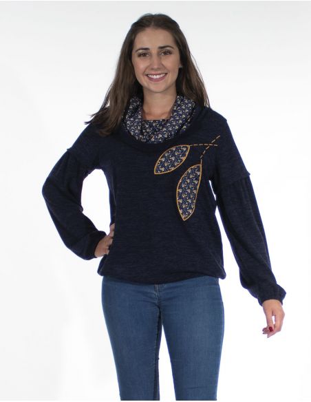 Jersey malla 95% poliester 5% elastano patchs 