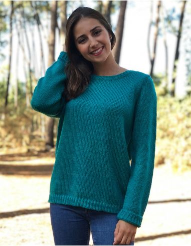 Jersey malla 95% acrilico 5% fibra metalizada 