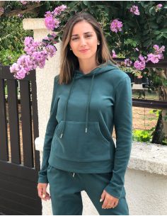 Jersey malla 95% poliester 5% elastano con capucha