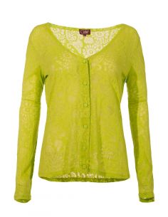 Veste malla 60% algodon 40% poliester devore mangas largos 2