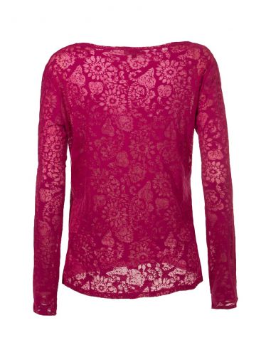 Veste malla 60% algodon 40% poliester devore mangas largos