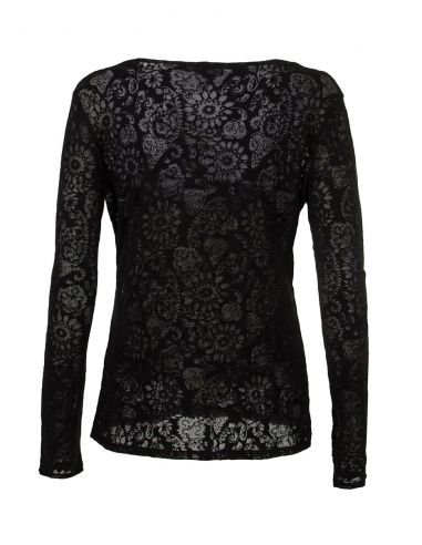 Veste malla 60% algodon 40% poliester devore mangas largos