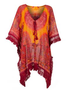 Chaqueta poliester mangas cortas estampado ankara 2