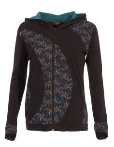 Chaqueta malla 97% algodón 3% elastano estampado gabon 2