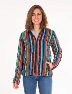 Chaqueta algodon zip doblada polar gueri ajustable cuello oficial 2