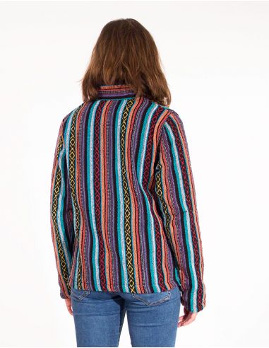 Chaqueta algodon zip doblada polar gueri ajustable cuello oficial