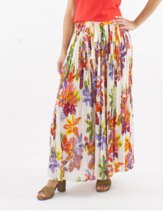 Falda algodon arrugada velo... 2