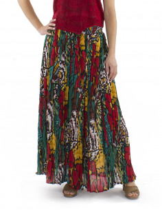 Falda algodon arrugada velo... 2