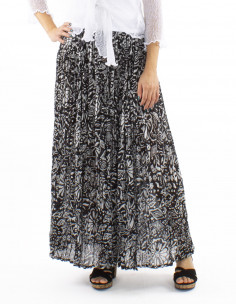 Falda algodon arrugada velo...