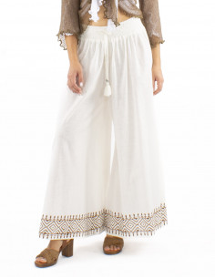 Pantalon algodon crudo...