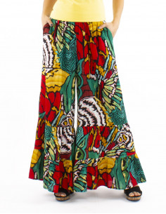 Pantalon viscosa bajo ancho...