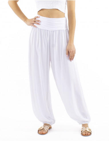 Sarouel aladin viscosa cinturon jersey viscosa