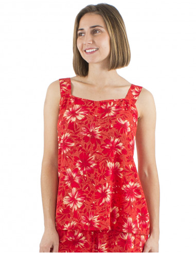 Top viscosa tirantes anchos estampado Cassandra
