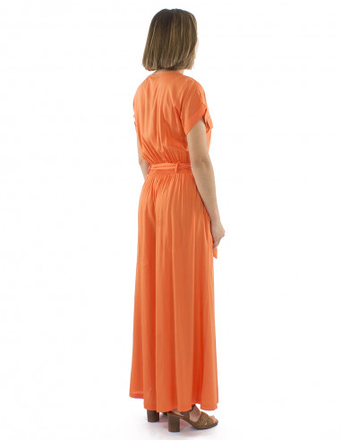 Combi largo viscosa liso con botones