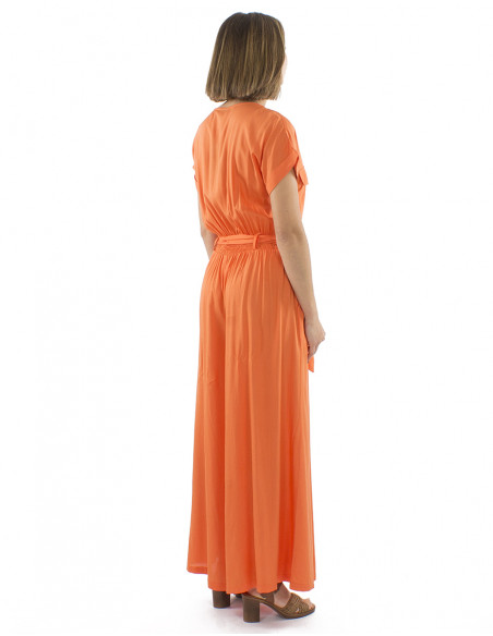 Combi largo viscosa liso con botones