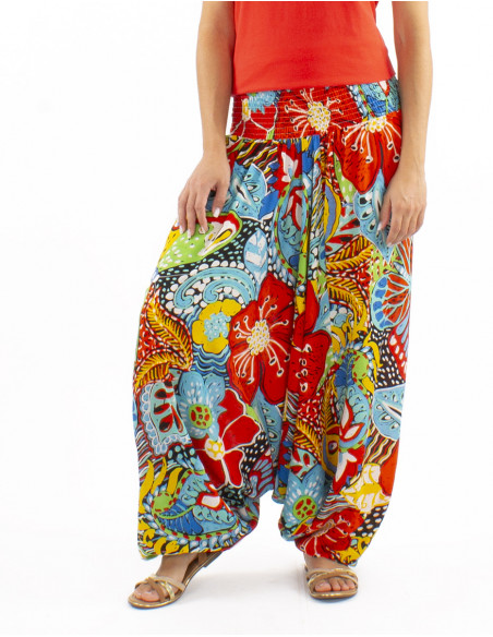 Sarouel viscosa 3 en 1 estampado Butterfly